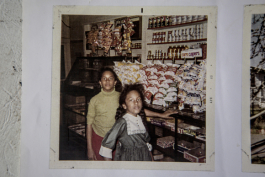 Deidra Tuggle, the Candy Lady of Orange Mound, and her sister at their grandfather's sundry store.