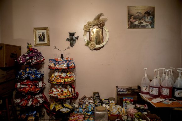 The selection of snacks at the home of Deidra Tuggle, the Candy Lady of Orange Mound.