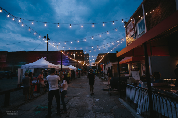 One thousand lights were strung along Floyd Alley at The Edge Gets Lit Alley Party.