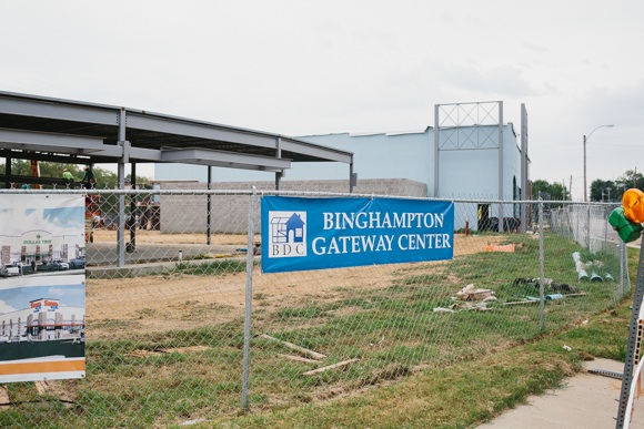 Binghampton Gateway retail center is under construction at Sam Cooper and Tillman.