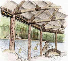 Conceptual drawing of the hippo's underwater viewing area at the Memphis Zoo's Zambezi River Hippo Camp