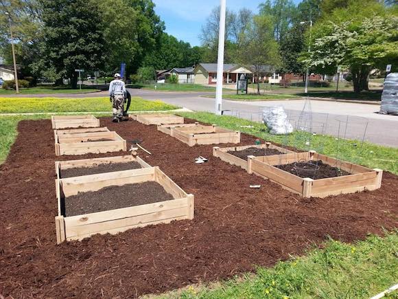 The Charles Powell Community Center was one of five community centers to receive a new garden