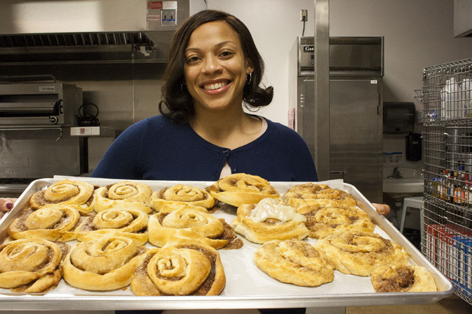 Jaybear co-owner Courtni Johnson picked up her love for baking from family members.