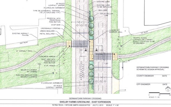 Greenline east extension map