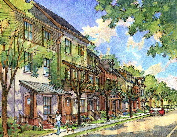 Residential offerings along Highland Row