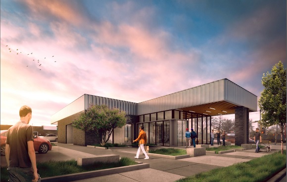 Rendering of new Orion FCU branch in the medical district