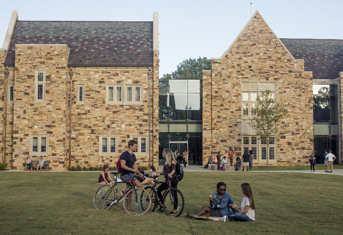 The new Robertson Hall blends seamlessly with the school's older existing Gothic structures.