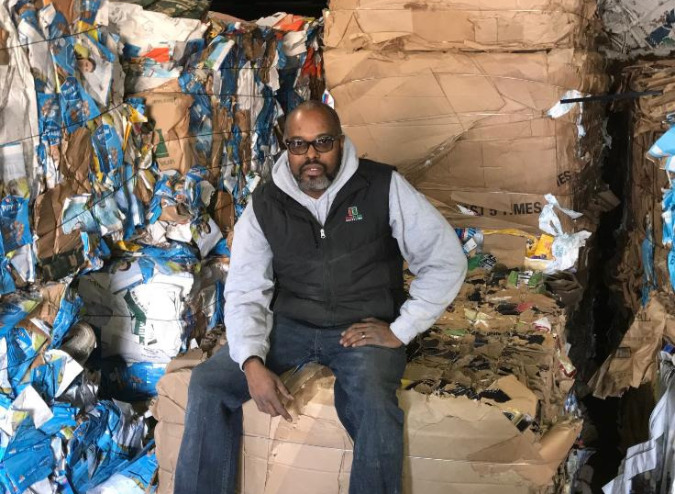 Fred Spikner, owner of Park Place Recycling, will use recycled materials to provide affordable housing.