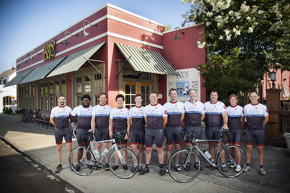 The 2014 Boscos Cycling team fundraises for the National Multiple Sclerosis Society