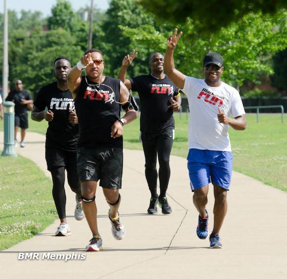 Four Black Men Run members enjoying the A Better Me 5k Fun Run/1 Mile walk in May
