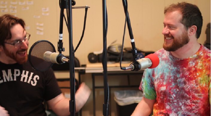 Andrew Lebowitz (left) and Billy Nation are hosts of Creative Memphis podcast