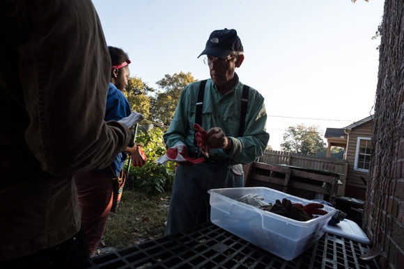 "There’s something about putting your hands in the dirt with a lot of other people," said McMerton Gardens founder Carl Awsumb. “It slows things down, and you start to feel a sense of pride that you’re growing something together.”