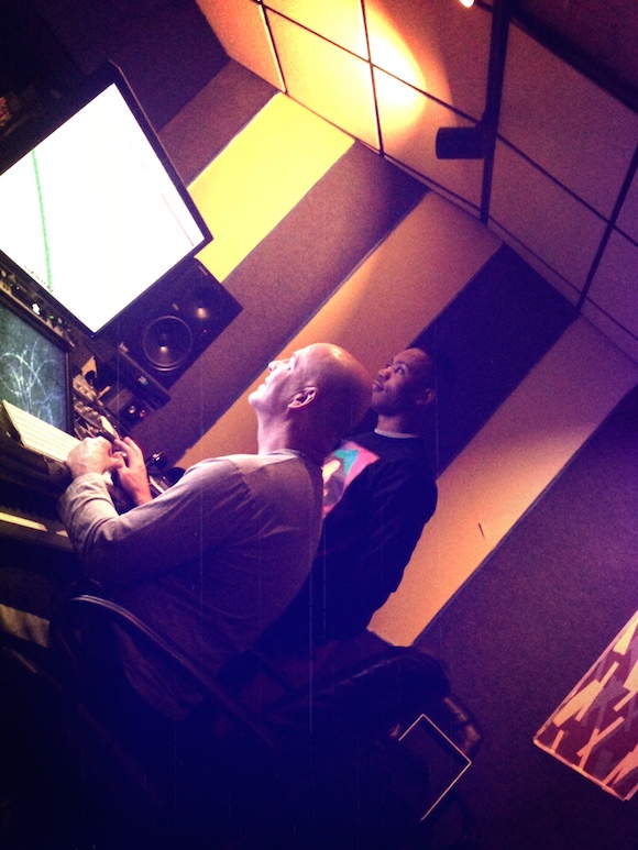 Royal works on his debut album, The Gemini, with producer and sound engineer Alan Hayes in Hayes’ Memphis studio 