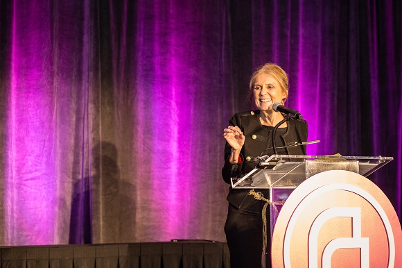 Keynote speaker Gloria Steinem at the 2016 James Award Celebration 