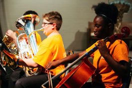 eventy five middle and high school students from around Memphis took part in PRIZM Ensemble's largest summer camp festival to date at Shady Grove Presbyterian Church.