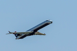 American Airlines flight taking off from Memphis International Airport