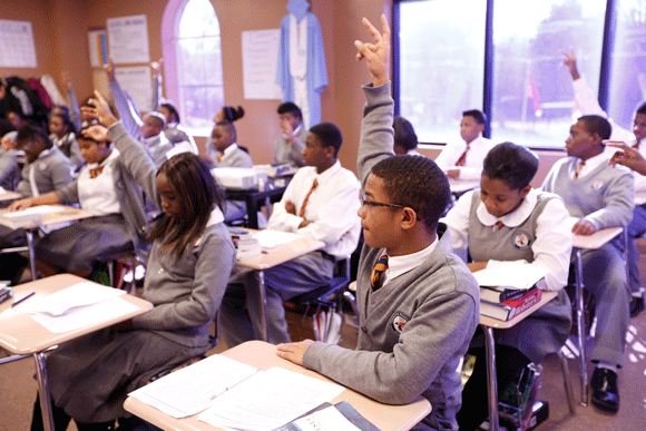Motivated students at Freedom Prep Academy Charter School in Whitehaven