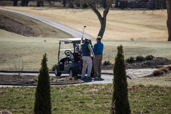 Golfers at Germantown Commissary