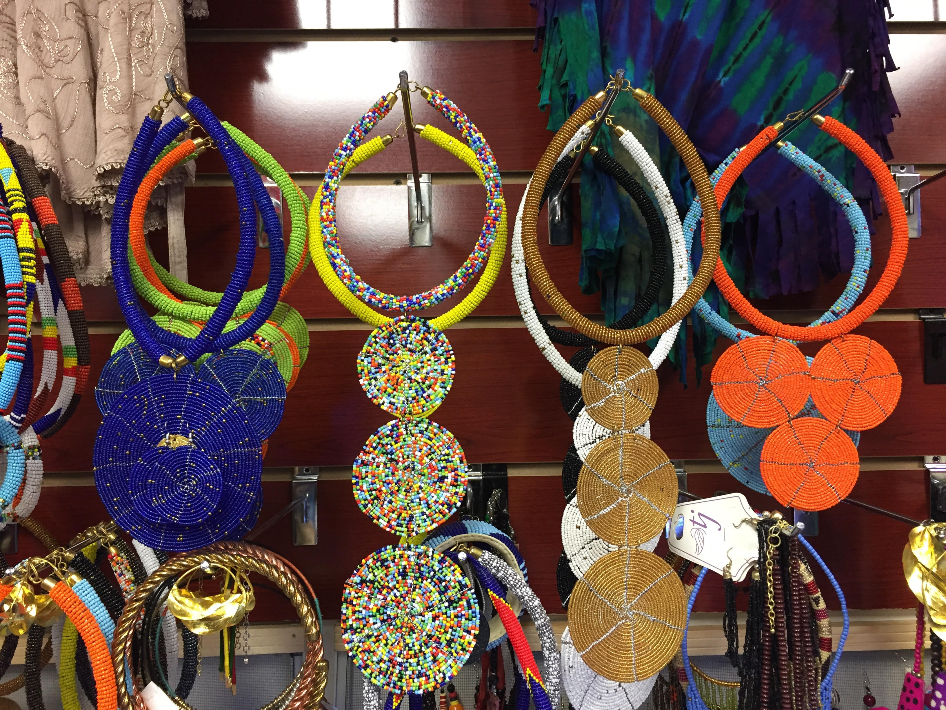 African jewelry and accessories available for purchase at African Kingdom, which opened in October 2018. (Submitted)