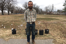 Chris Peterson was hired as the farm manager for the Alpha Omega Veteran Services urban farm. Memphis Tilth will partner with AOVS for three years to get the farm up and running and to train veterans on managing the operation.