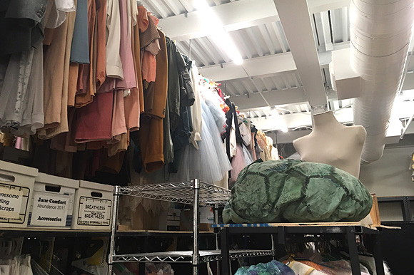 On the second floor, upwards of 10,000 costume pieces reside in a large storage room waiting for their next time on stage.