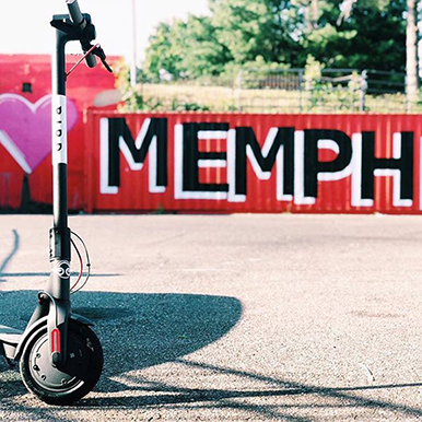 The scooters are available around Downtown, Midtown, Uptown, South City and Cooper-Young.
