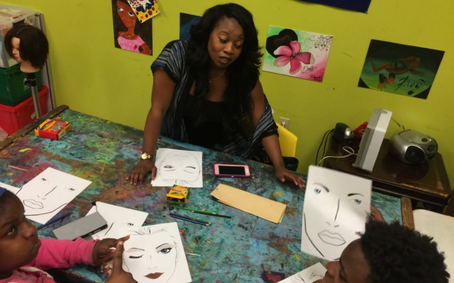 Youth programming at the Memphis Black Arts Alliance. (MBAA)