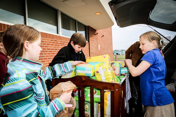 Farmington Elementary students plan and implement a diaper drive for a service project challenge