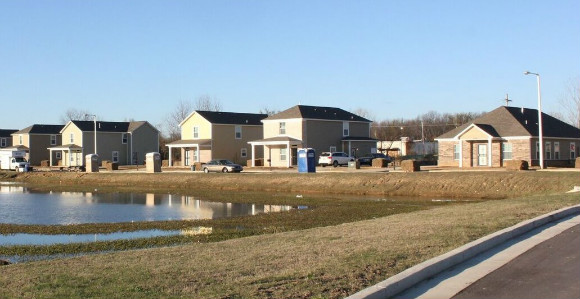 The Eden Square subdivision replaces the blighted Marina Cove apartments.
