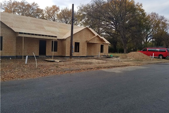 The four-bedroom, two-bathroom duplexes currently being constructed on Ethel Street will increase housing opportunities in Orange Mound and will rent for about $750 to $800. (Howard Eddings)
