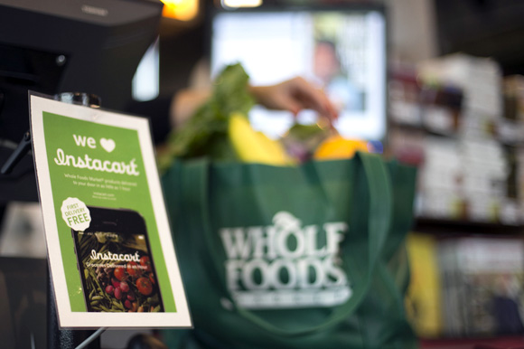 Instacart fills orders from a range of retailers - Whole Foods Market, Costco, CVS, Petco and Kroger.