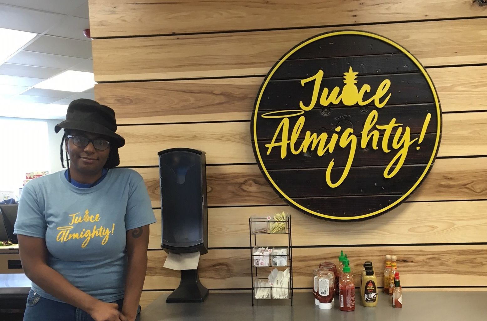 Aster Demekech, 27, is the director of Juice Almighty, a juice bar and café inside of the Memphis Rox climbing facility in South Memphis. (Kim Coleman)