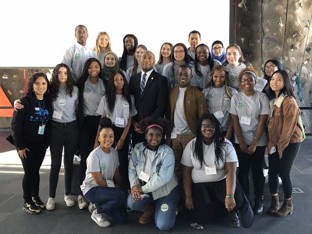 Mayor Lee Harris and members of the Shelby County Youth Council at BRIDGES, a member of the new nonprofit committee. (submitted)