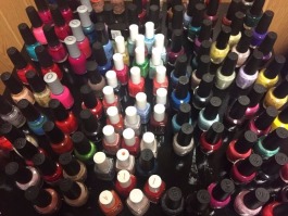 A selection of polish at Colours the Nail Salon, located at 881 South Cooper. (Sarah Jones)