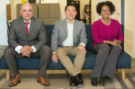 Erica Plybeah, Soo-Tsong Lim and Eduardo Perez, winners of a small business competition in the Memphis Medical District.