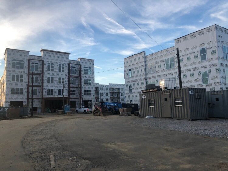 Phase two of the South City housing development under construction. (Cole Bradley)
