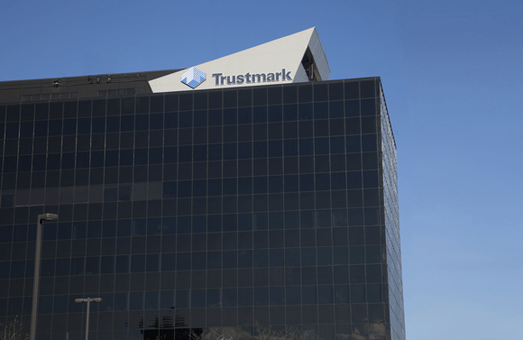 The newly dubbed Trustmark Centre at 5350 Poplar Avenue