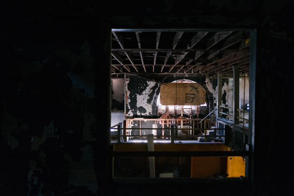 The interior of the Anshei Mischne Synagogue, which is adjacent to Westy's. Scholl bought the building three years ago. (Brandon Dahlberg)