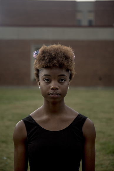 Nokomis McElroy stands for a portrait in Orange Mound. (Andrea Morales)