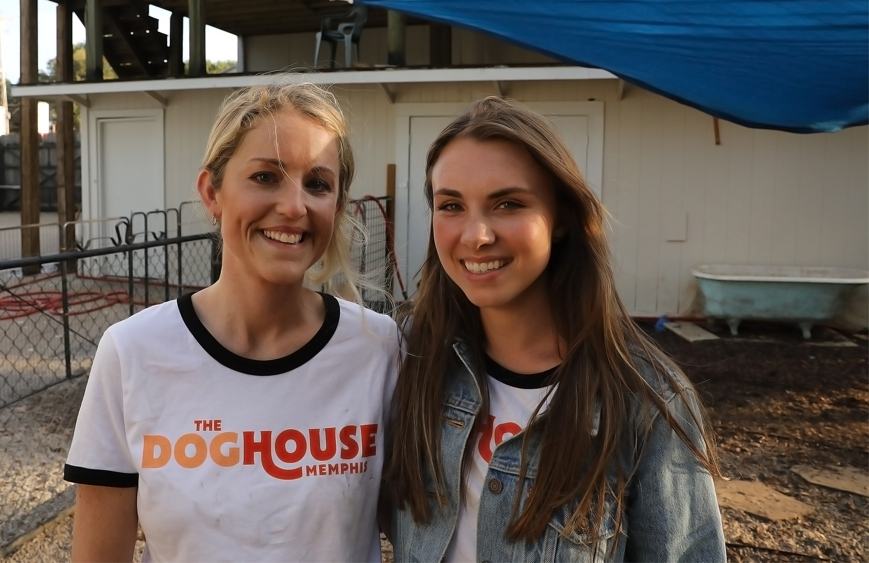 Owner Hayley Efird (L) and creative director Brianna Kraus (R) launched The Doghouse with office manager Judith Currin in July. (Patrick Lantrip/Daily Memphian)