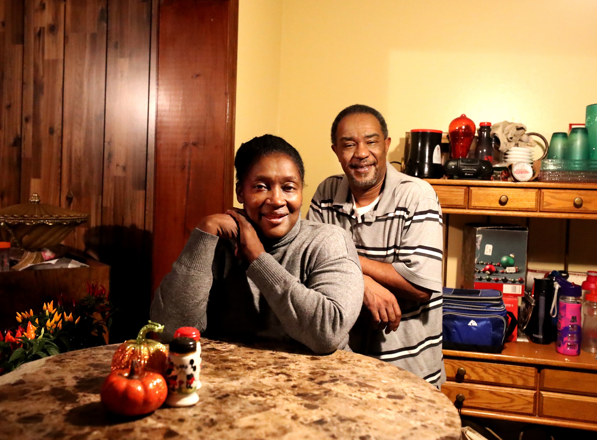 Homeowners  Mike and Nyasha Daniels in their Frayser home, which they purchased from the Frayser Community Development Corporation in 2018. (Houston Cofield/Daily Memphian)