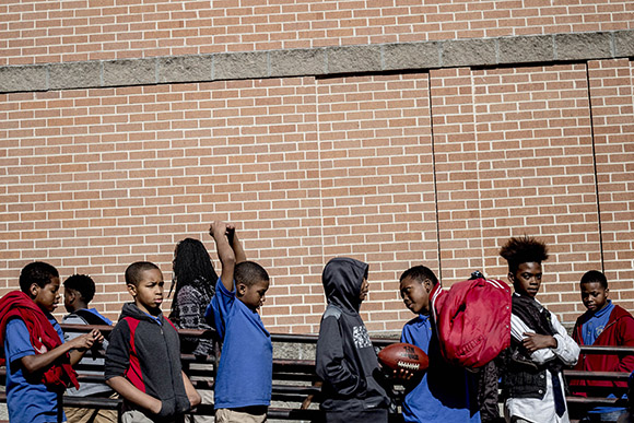 Recess at the Memphis Scholars Caldwell-Guthrie School.