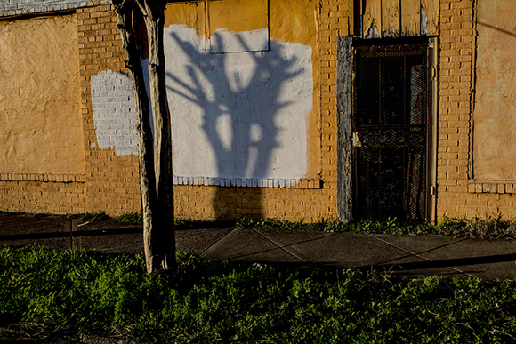 A scene along Jackson Avenue.