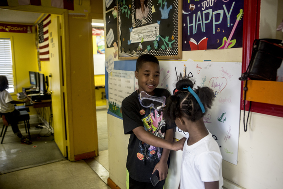 Kids hang out at the Vance Avenue Youth Development Center. 