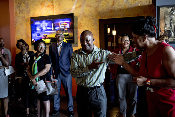 Tyrone Currie leads a tour of the historic Club Paradise nightclub in South Memphis.