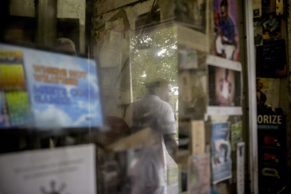 Customers come through the Salem’s Market on Mississippi Avenue.The store has been open for decades in the neighborhood and has seen a significant slowing of business since Foote Homes closed and demolition started.