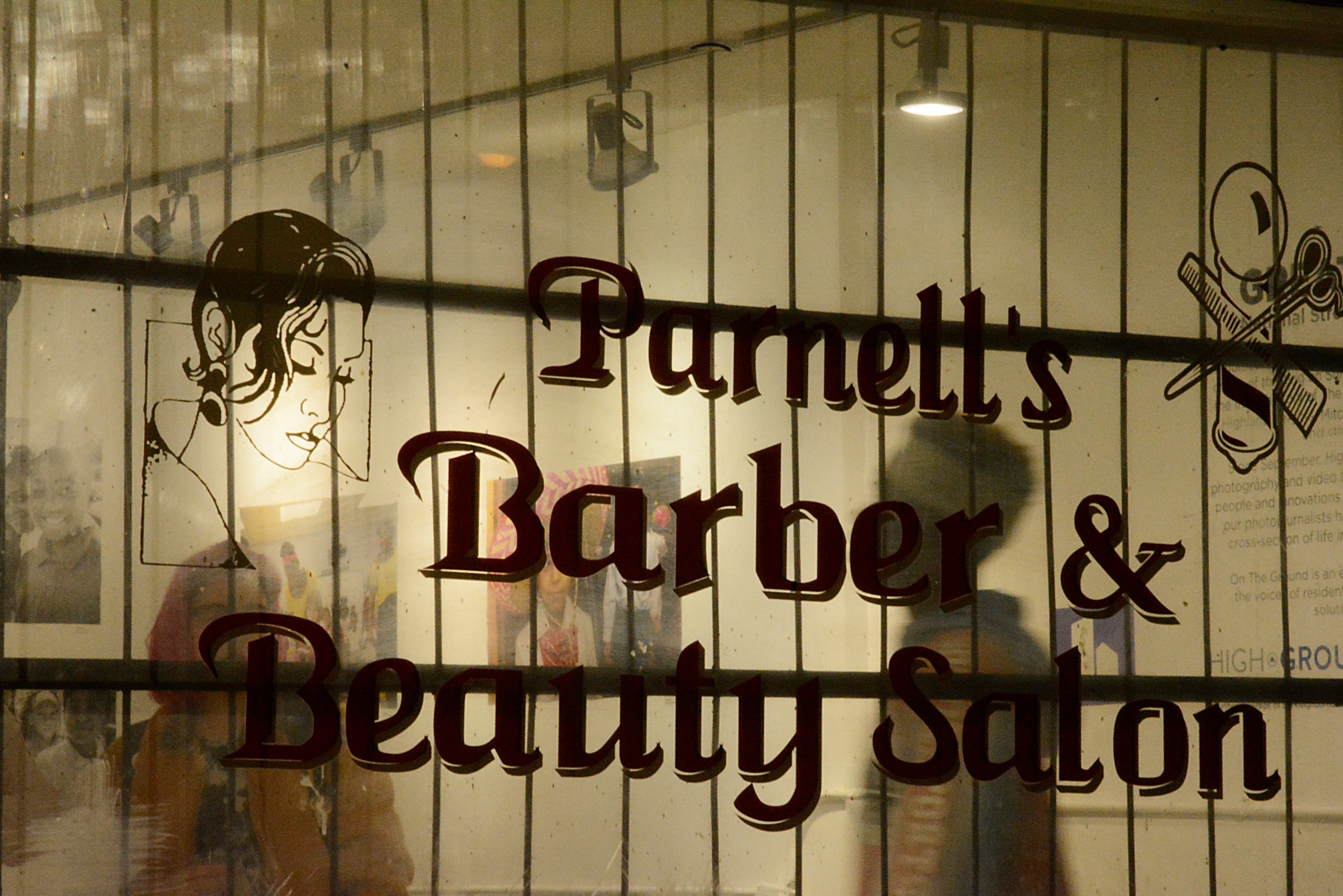 The barber shop at 769 National Street sat unused for six years before being updated and reopened for the Great Heights: National Street and Beyond in Photos photo exhibit. (Markus Mueller)