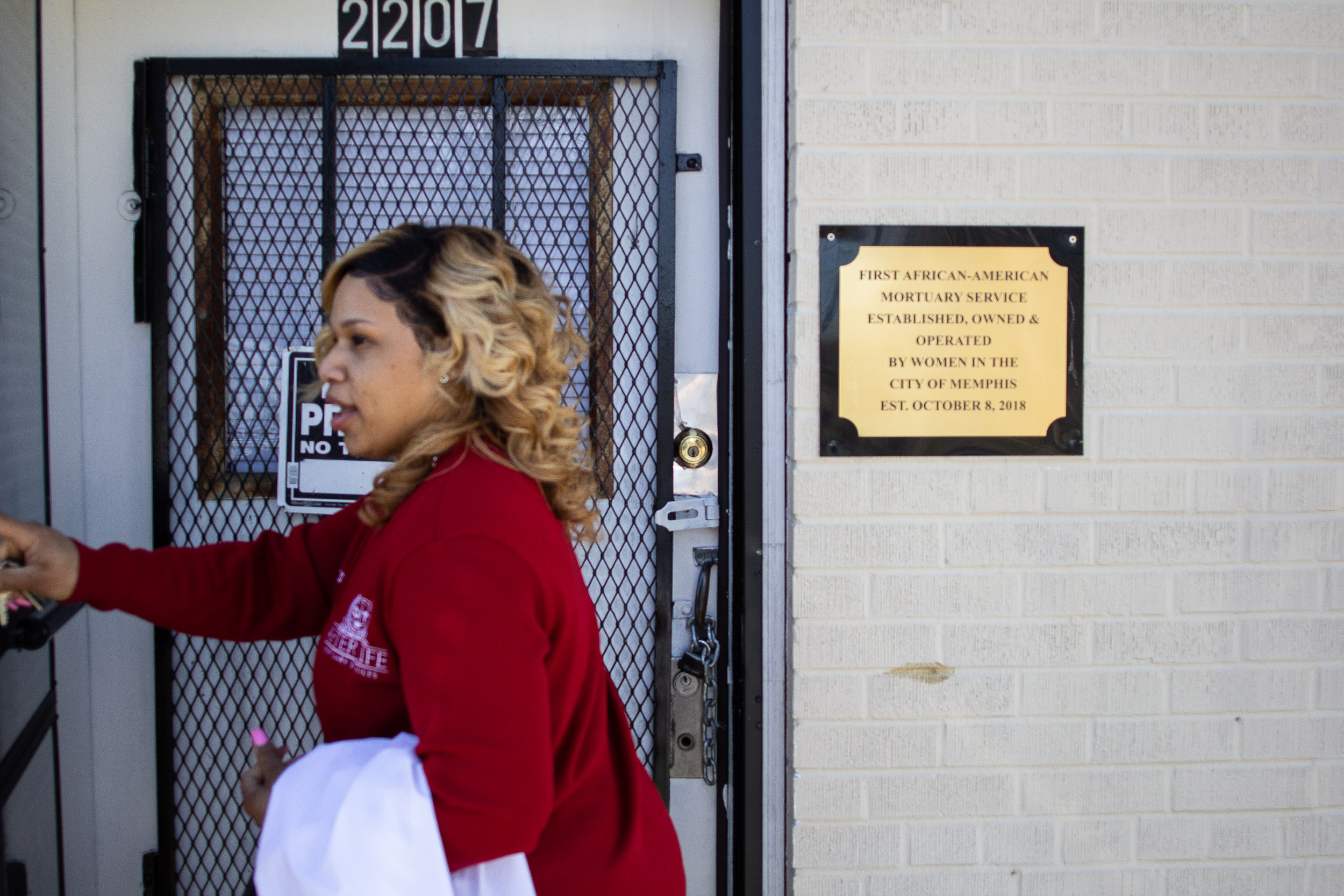 After Life Mortuary Services, located at 2207 S. Lauderdale Street, is the first funeral service owned in Memphis by African-American women. (Renier Otto)