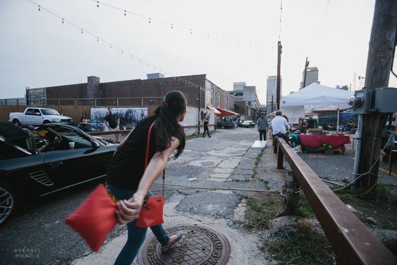 Live music and games bring Floyd Alley to life.