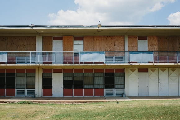 Georgia Avenue Elementary sits boarded up at 690 Mississippi.